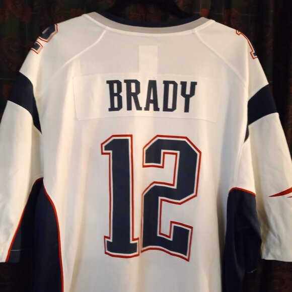 NIKE BRADY NEW ENGLAND PATRIOTS SUPER BOWL LIII 53 WHITE NFL ON FIELD JERSEY XXL - Picture 8 of 11